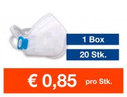 Atemschutzmaske FFP3 NR ohne Ventil 20 Stk. 