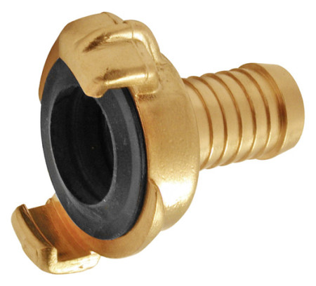 Klauenkupplung Messing mit Tülle 