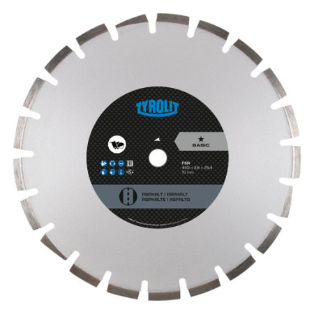 Diamant-Trennscheibe für Asphalt TYROLIT BASIC 