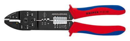 Crimpzange KNIPEX Oval- und F-Crimp 