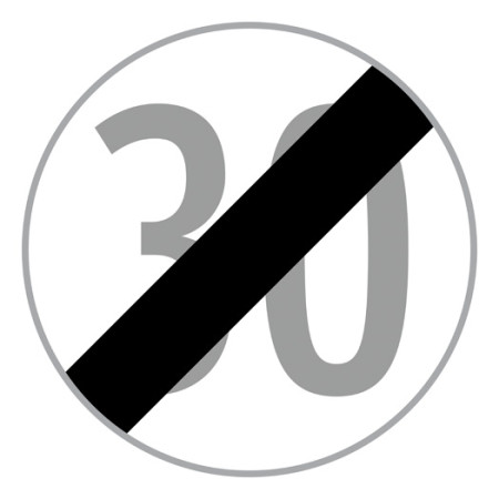 Baustellenverkehrszeichen "Geschwindigkeit" § 52/10b 