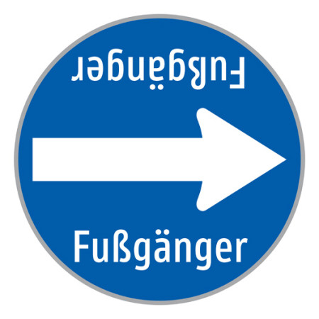 Baustellenverkehrszeichen "Fußgänger" § 52/15d 