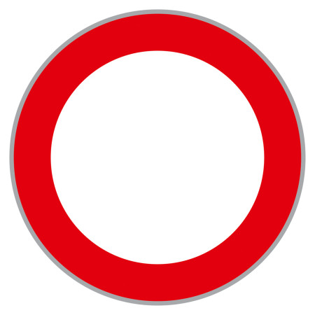 Baustellenverkehrszeichen "Fahrverbot" § 52/1 