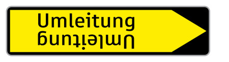 Baustellenverkehrszeichen "Umleitung" § 53/16b 