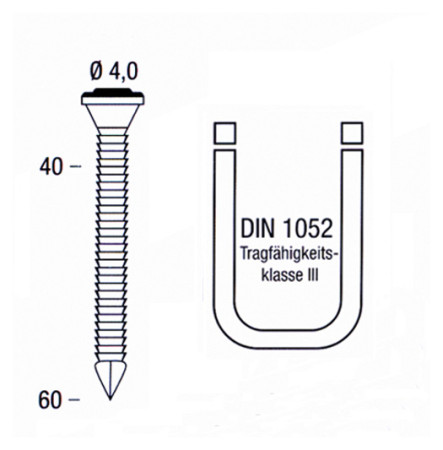 Ankernagel MOSER verzinkt 