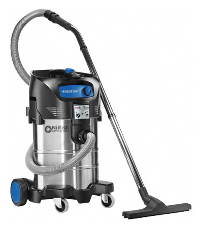 Nass-/Trockensauger NILFISK 1.500 W, 37 l, Push & Clean 