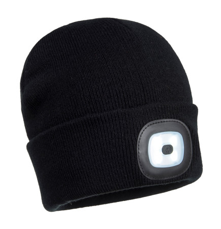 Wintermütze mit wiederaufladbarer LED-Leuchte 