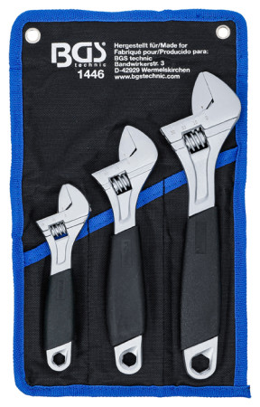 Rollgabelschlüssel-Satz mit Kunststoff-Softgriff 3-tlg. 