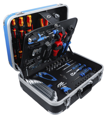 Kälte-/Klima-Werkzeugkoffer inkl. Werkzeug-Sortiment 86-tlg. 