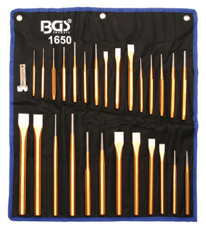 Meißel- und Durchschläger-Satz BGS 28-tlg. 