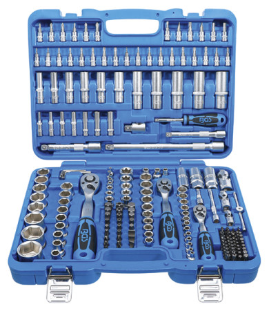 Steckschlüssel-Satz 6-kant 1/4"-3/8"-1/2" 192-tlg. 