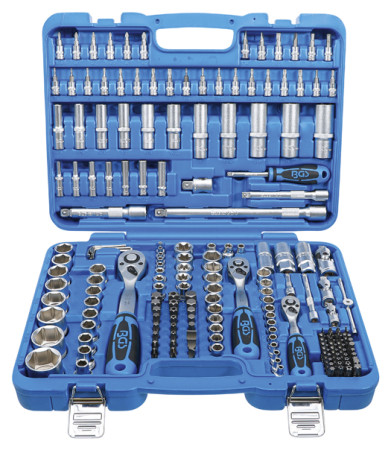 Steckschlüssel-Satz 6-kant 1/4"-3/8"-1/2" 192-tlg. 