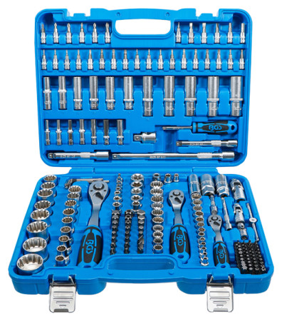 Steckschlüssel-Satz Gear Lock 1/4"-3/8"-1/2" 192-tlg. 