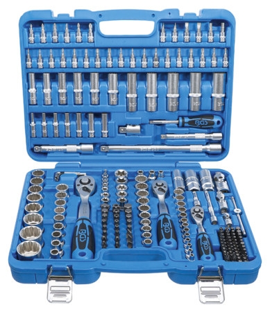 Steckschlüssel-Satz 12-kant 1/4"-3/8"-1/2" 192-tlg. 