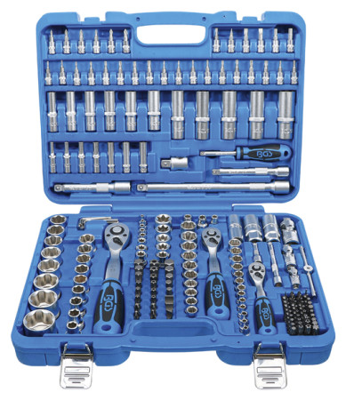 Steckschlüssel-Satz Wellenprofil 1/4"-3/8"-1/2" 192-tlg. 