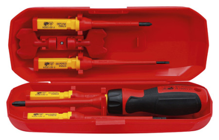 VDE-Schraubendreher-Satz mit Wechselklingen 8-tlg. 