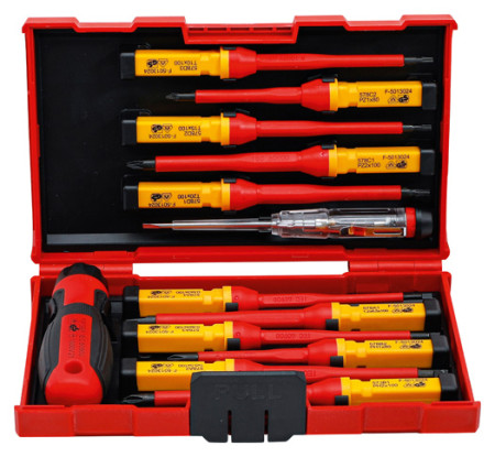VDE-Schraubendreher-Satz mit Wechselklingen 13-tlg. 