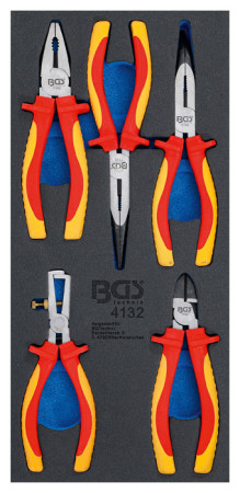 Werkstattwageneinlage 1/3: VDE-Zangen-Satz 5-tlg. 