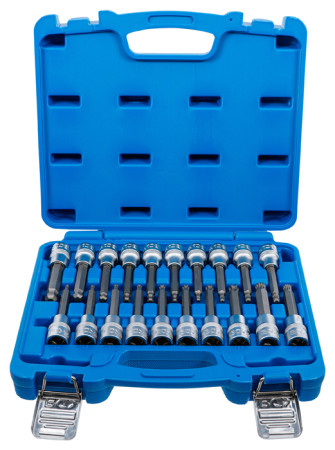 Bit-Einsatz-Satz 1/2" Torx-ISK mit Kugelkopf /IVZ (XZN) 20-tlg. 