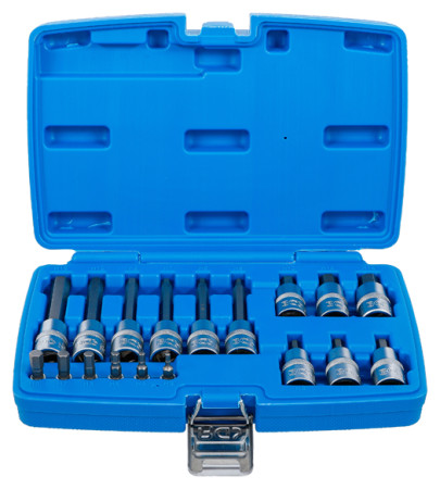 Bit-Einsatz-Satz 1/4"-1/2" Innensechskant 18-tlg. 