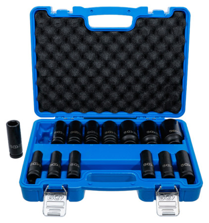 Kraft-Steckschlüssel-Einsatz-Satz 6-kant 1/2" 14-tlg. 