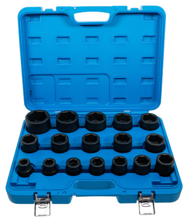 Kraft-Steckschlüssel-Einsatz-Satz 3/4" 17-tlg. 