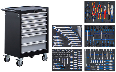 Werkstattwagen BGS | 7 Schubladen mit 246 Werkzeugen 