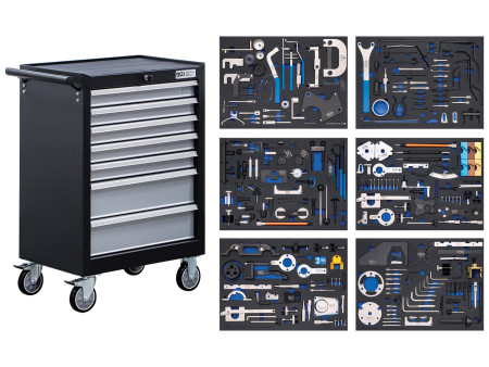 Werkstattwagen BGS | 7 Laden Motor-Einstellwerkzeug-S. 223-tlg. 