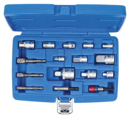 Bit-Adapter-/ Steckschlüssel-Adapter-Satz 16-tlg. 