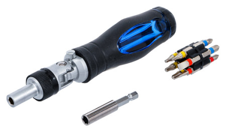 Gelenk-Schraubendreher-Bit-Satz | Ratschen-Drehgriff | BGS 