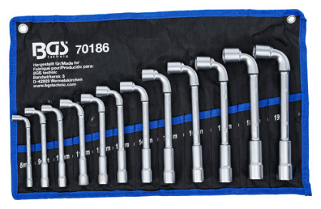 Pfeifenkopfschlüssel-Satz 8-19 mm 12-tlg. 