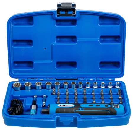 Akku-Schraubendreher BGS inkl. Bit- und Steckschlüssel-Satz 