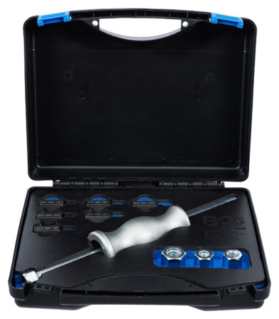 Gleithammer-Satz mit Gewinde-Adaptern 12-tlg. 