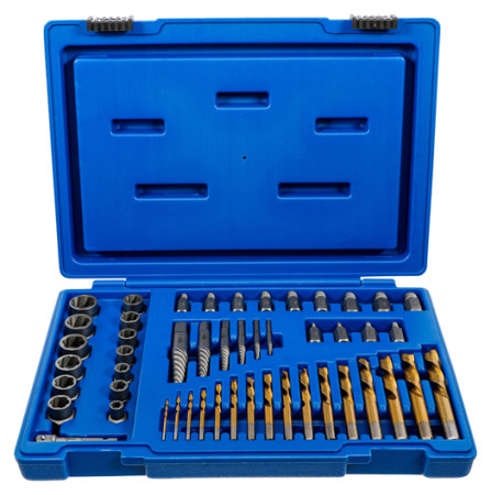 Schrauben- u.Mutternausdr.-m.Linksbohrer-Satz, 2-18mm, 49-tlg. 