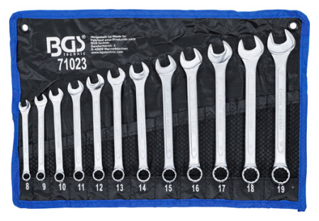 Maul-Ringschlüssel-Satz BGS 8-19 mm | 12-tlg. 