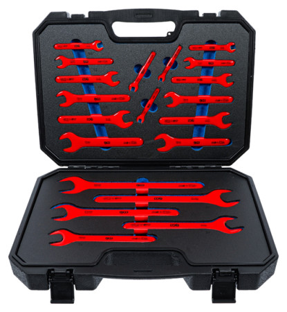 VDE-Einmaulschlüssel-Satz 6-32 mm 20-tlg. 
