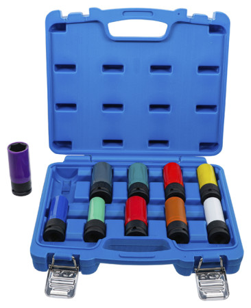 Kraft-Schoneinsatz-Satz 1/2" 15-24mm und Spezial.-Radschrauben 