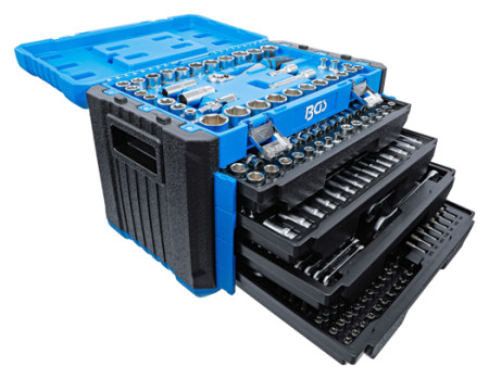 Werkzeugkoffer inkl. Werkzeug-Sortiment Metrisch-Zoll 300-tlg. 