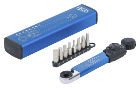 Drehmomentschlüssel BGS 1/4" | 2-10 Nm | mit Bit-Satz 