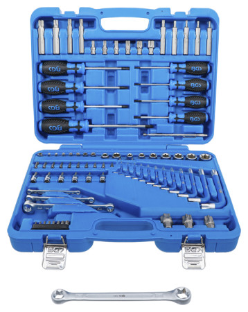 Werkzeugsortiment 1/4"-1/2" E-Profil/T-Profil (Torx) 84-tlg. 