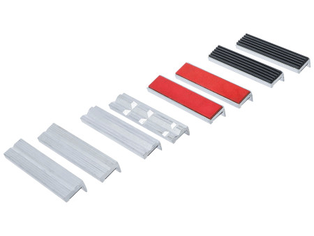 Schraubstock-Schutzbacken-Satz BGS | Aluminium 125 mm | 8-tlg. 