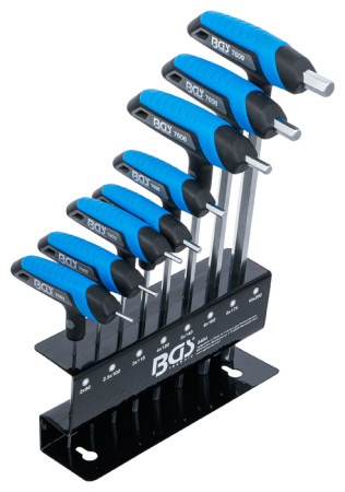 T-Griff-Schlüssel-Satz Innensechskant 2-10 mm 8-tlg. 