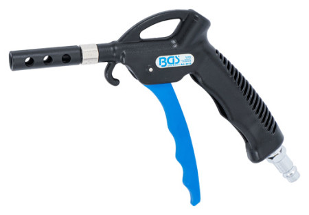 Druckluft-Ausblaspistole mit 3 Aufsätzen 