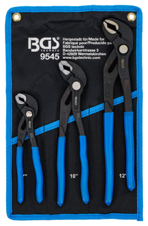 Wasserpumpenzangen-Satz | arretierbar | 175/240/300mm | 3-tlg. 