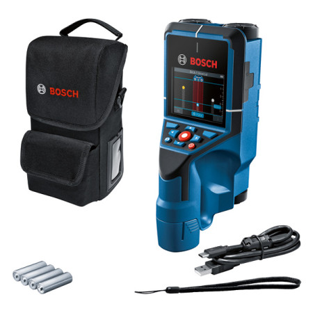 Ortungsgerät D-tect 200 C | Radar bis 20 cm Tiefe | BOSCH Set mit 4 Batterien und Tasche