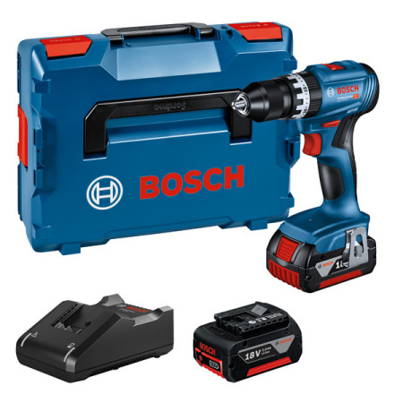 Akku-Schlagbohrschauber BOSCH GSB 18V-45 mit 2x 3,0 Ah Akku 