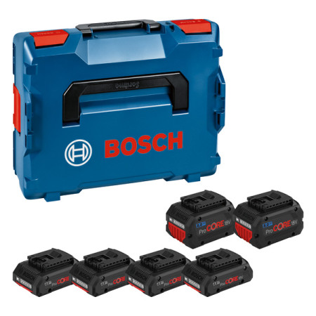 Akku-Set | 4 Akkus 18V / 4,0 & 8,0 Ah | BOSCH 