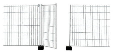 Bauzauntor MOSER verzinkt 1,2 x 2,0 m 