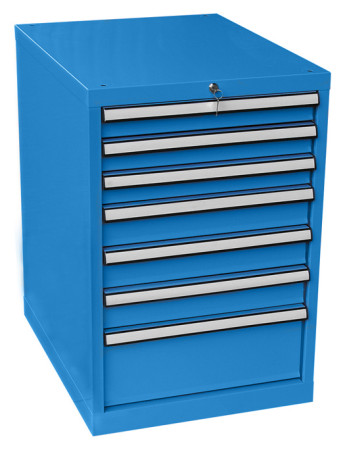 Schubladenschrank für Werkbank im Baukastensystem, 7 Laden 