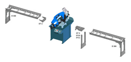 Anschlußstücke für Rollenbahn D 300 